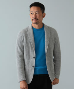 T-JACKET/ ニット リブ ジャケット