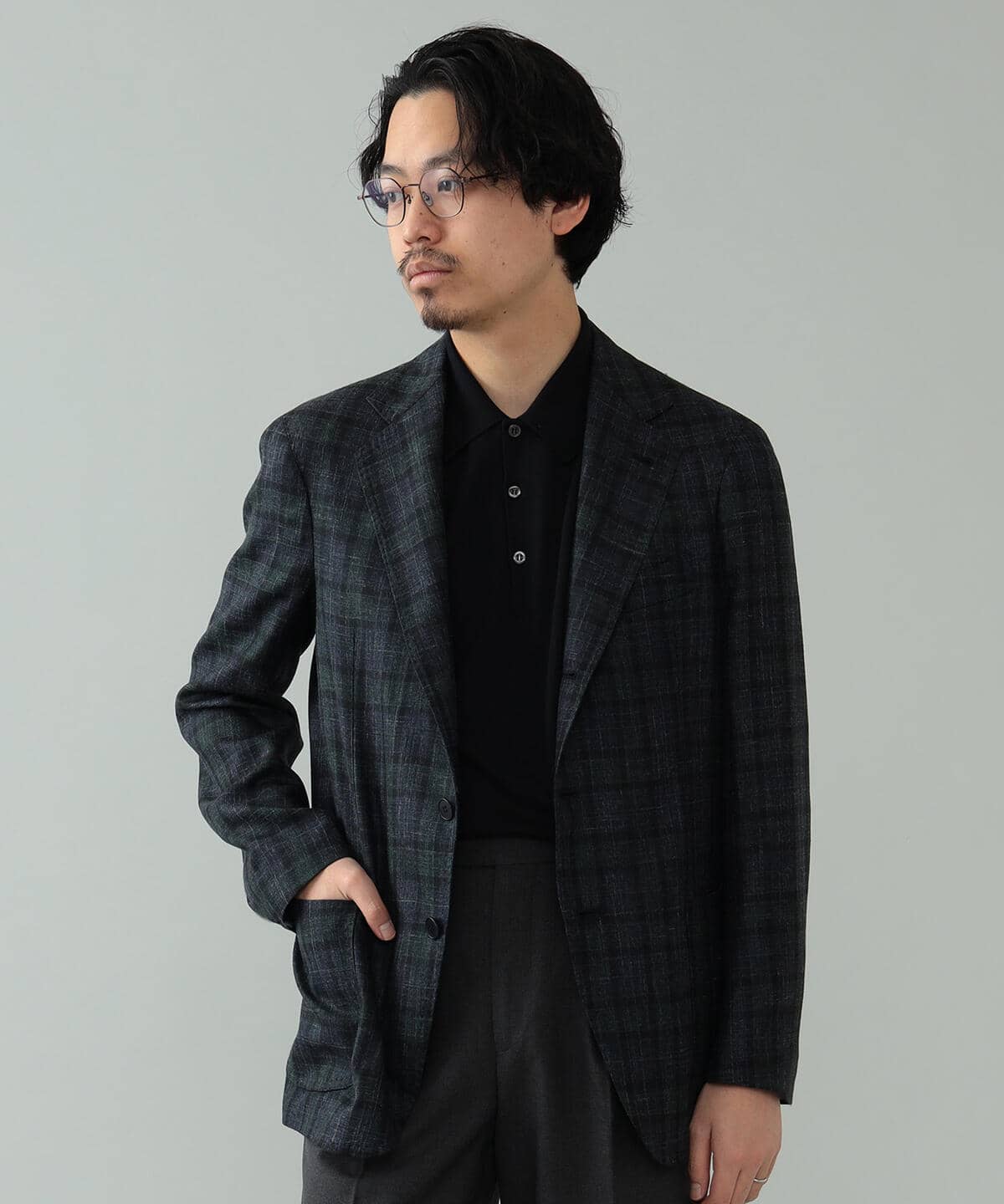 beams brilla per il gusto ブラックウォッチブレザー46 - テーラード 