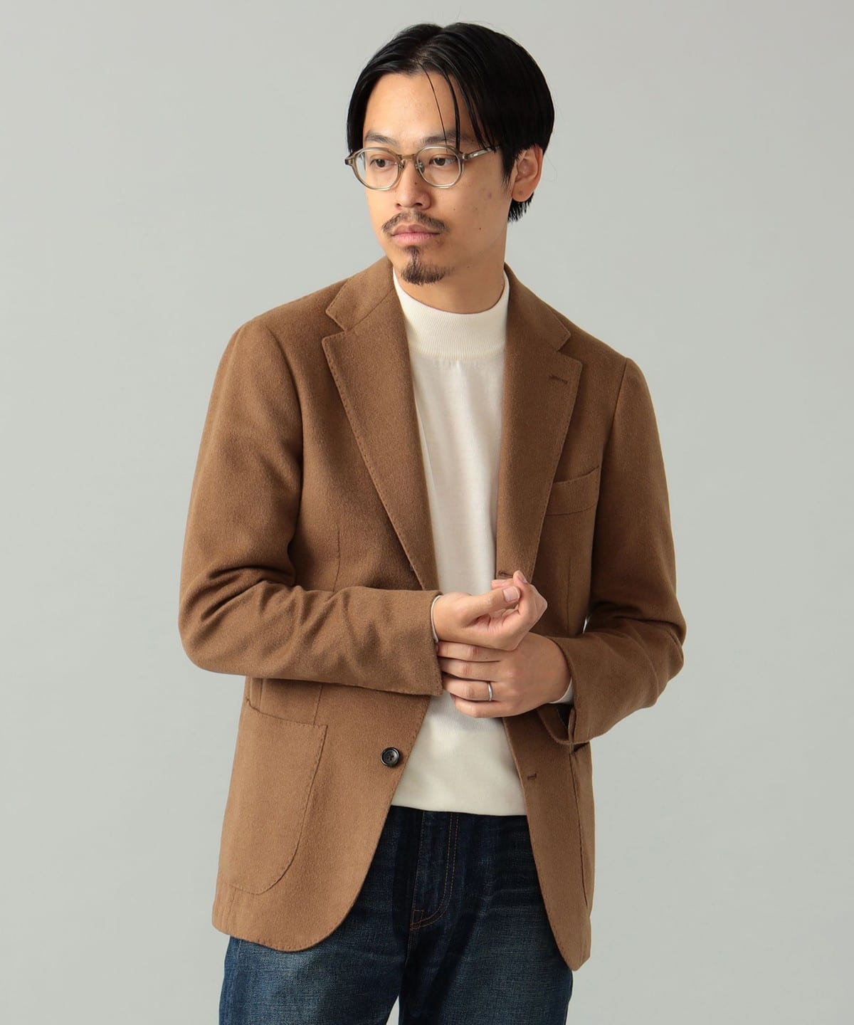 Brilla per il gusto / LORO PIANA FABRIC キャメル ジャケット