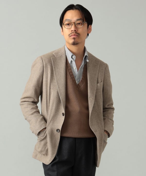 Brilla per il gusto（ブリッラ ペル イル グスト）【アウトレット】Brilla per il gusto / LORO PIANA  FABRIC カシミヤ ヘリンボーン ジャケット（ジャケット テーラードジャケット）通販｜BEAMS