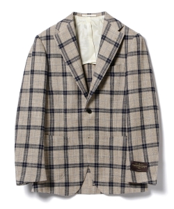 ▲Brilla per il gusto / CANONICO ミックス チェック 3ボタンジャケット◎