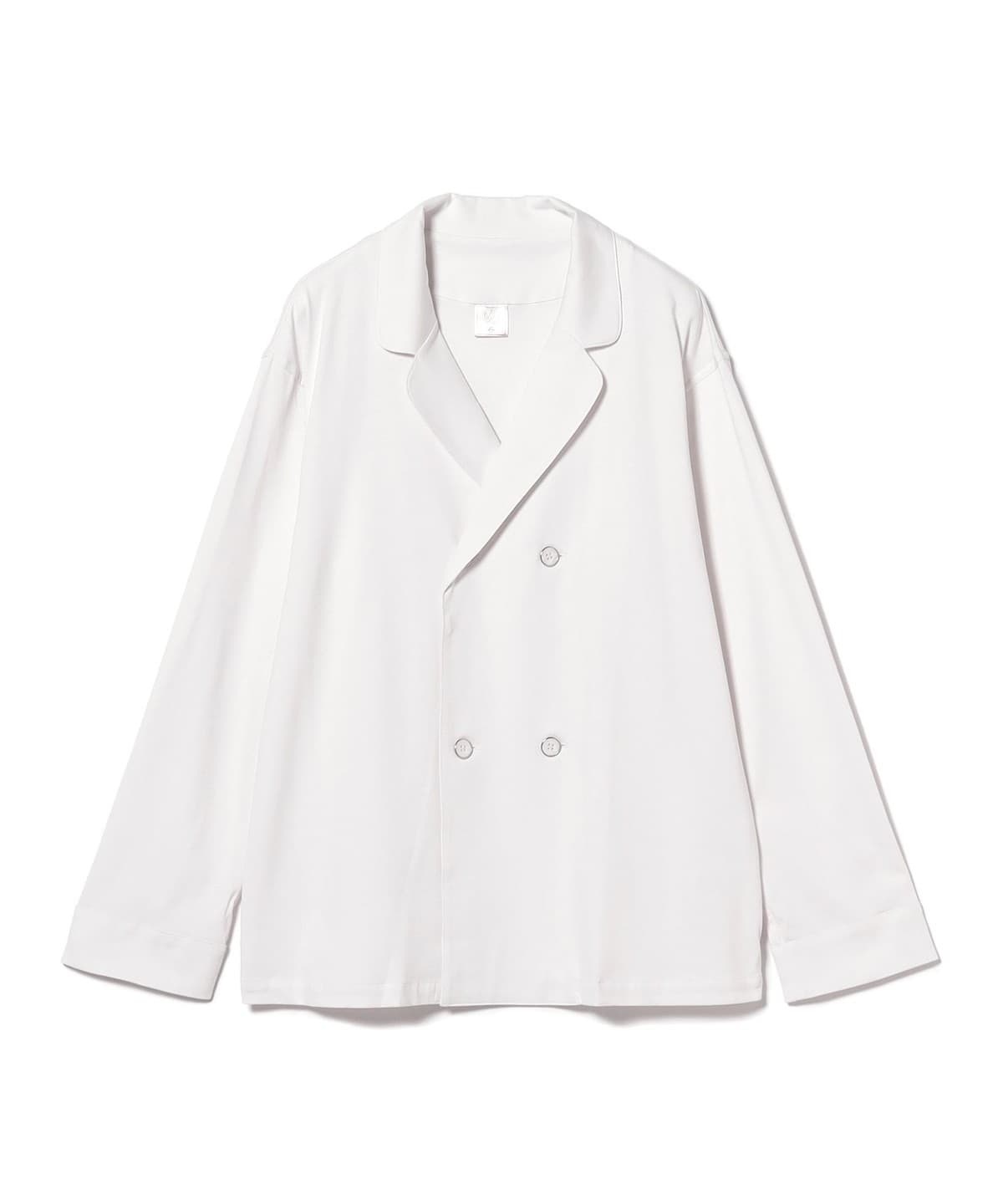 Foo Tokyo / オーガニックコットン ダブルボタン パジャマジャケット アンダーウェア・着物 MEN OFF WHT LL Foo Tokyo / オーガニックコットン ダブルボタン パジャマジャケット アンダーウェア・着物 MEN OFF WHT LL