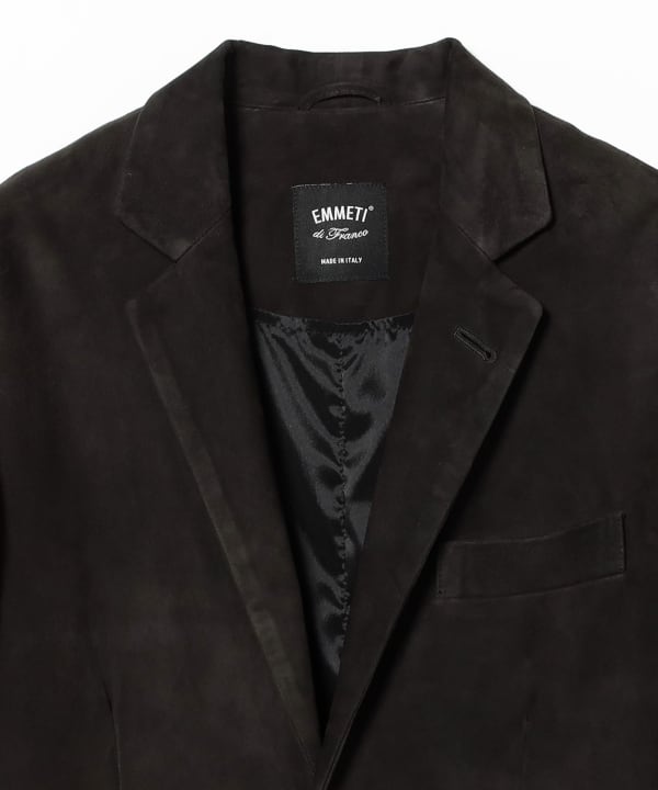 EMMETI di Franco フード付きスエードジャケット　山羊皮 EMMETI di Franco フード付きスエードジャケット 山羊皮 EMMETI