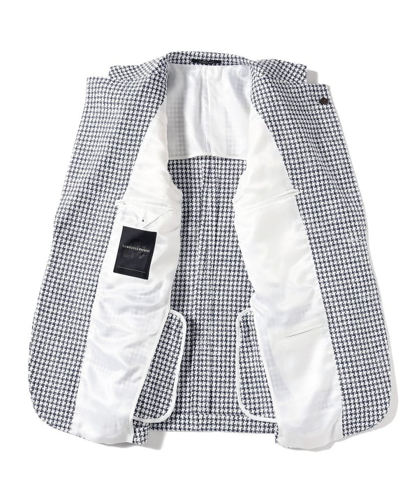 Xmasセール◇Gabriele Pasini 42 ハウンドトゥースジャケット pasini020188blkow1.jpg