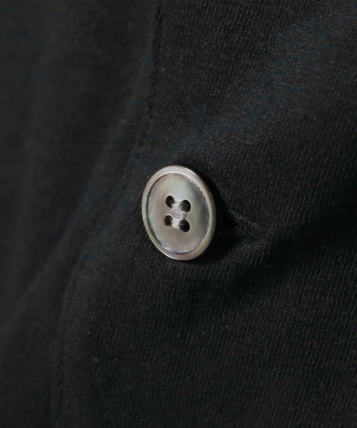 nomiamo カットソージャケット nomiamo（ノミアモ）コットンリネン ブラックカットソー