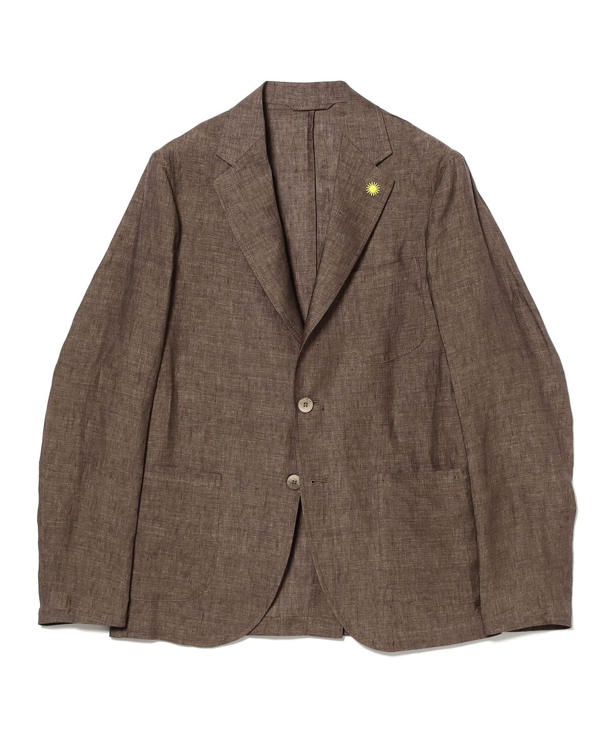 【別注】GIANNETTO ジャンネット / リネン ブラウンソリッド ジャケット ジャケット MEN D. BROWN/5 48 【別注】GIANNETTO ジャンネット / リネン ブラウンソリッド ジャケット ジャケット MEN D. BROWN/5 48