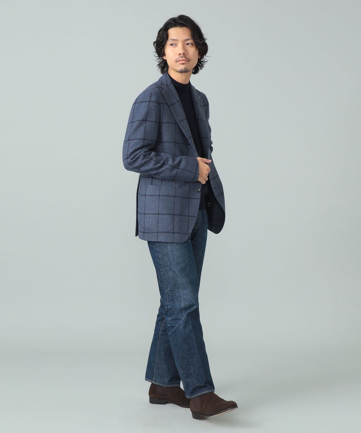 美品 タリアトーレ VESVIO ブリッラ ジャガード織 春夏向け軽量ウール48 Brilla per il gusto（ブリッラ ペル イル グスト）【別注】TAGLIATORE