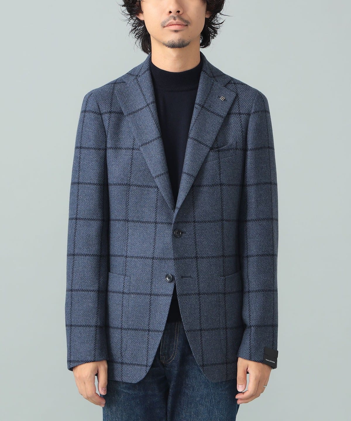 美品 タリアトーレ VESVIO ブリッラ ジャガード織 春夏向け軽量ウール48 Brilla per il gusto（ブリッラ ペル イル グスト）【別注】TAGLIATORE
