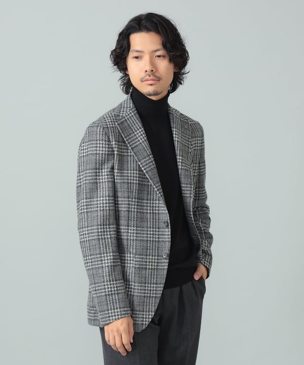 極美品✨タリアトーレ×ブリッラペルイルグスト 四者混 チェック ジャケット 48 TAGLIATORE × Brilla per il gusto＞新作グレンチェック