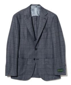 LORO PIANA FABRIC ウールシルク グレンチェック柄 ジャケット