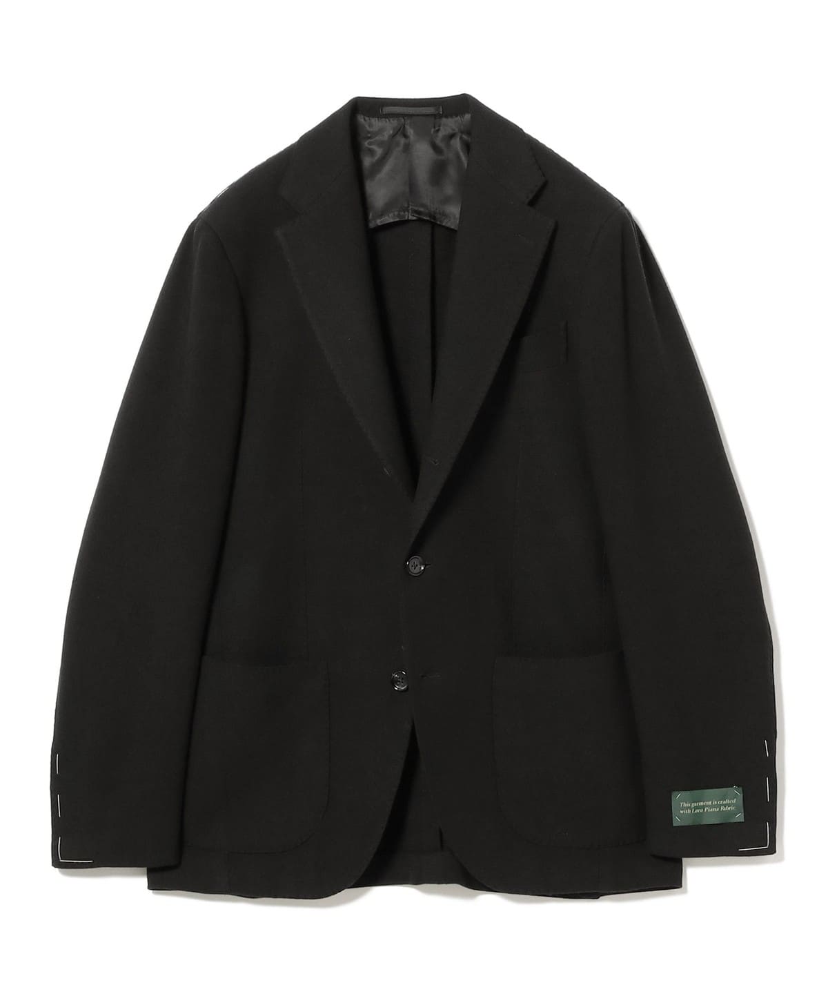 LORO PIANA FABRIC ストレッチウール ソリッド ジャケット ジャケット MEN BLACK 52 LORO PIANA FABRIC ストレッチウール ソリッド ジャケット ジャケット MEN BLACK 52
