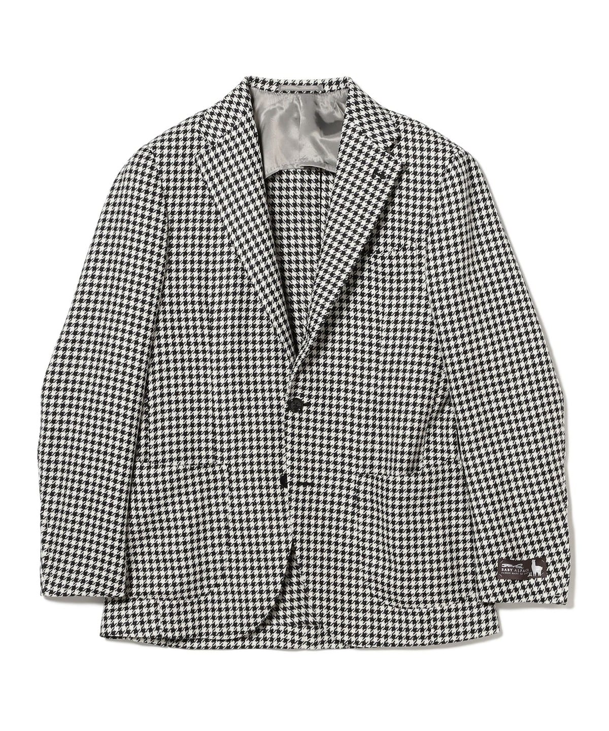 FERLA ミックスファブリック ハウンドトゥース ジャケット ジャケット MEN BLACK 42 FERLA ミックスファブリック ハウンドトゥース ジャケット ジャケット MEN BLACK 42