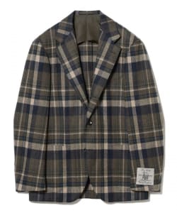 FOX BROTHERS ウール グリーンチェック ジャケット