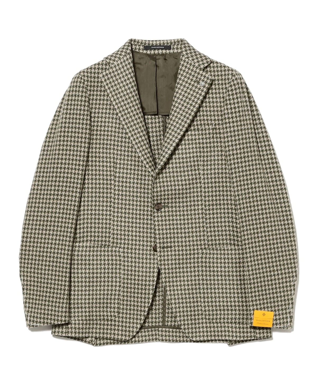 【別注】TAGLIATORE タリアトーレ / COSTA AZZURRA ハウンドトゥース ジャケット ジャケット MEN GREEN/EU924 46