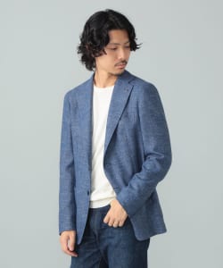 【別注】TAGLIATORE / COSTA AZZURRA ミックスファブリック ジャケット