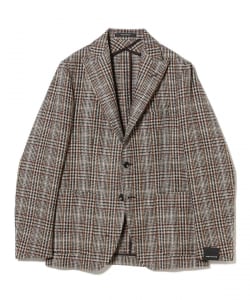 【別注】TAGLIATORE / MONTECARLO カラーグレンチェック ピークドラペルジャケット