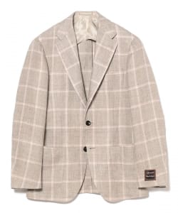 DRAGO ウールリネン ウィンドウペン ジャケット