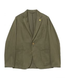 【別注】GIANNETTO / ミックスファブリック オリーブジャケット