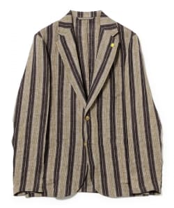 【別注】GIANNETTO / リネン ストライプ ジャケット