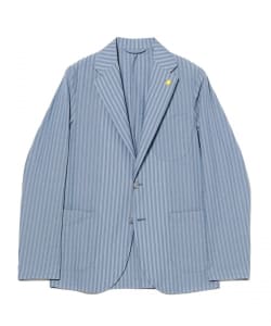 【別注】GIANNETTO / シアサッカー ブルーストライプ ジャケット