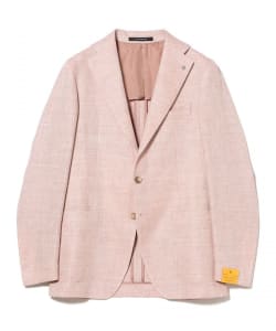 【別注】TAGLIATORE / COSTA AZZURRA リネンウール カラー ヘリンボーン柄 ジャケット