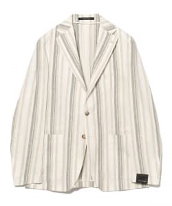 TAGLIATORE / G-DAKAR リネンレーヨン ストライプ ジャケット