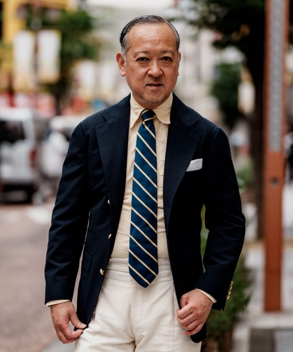 ITOスペシャル DORMEUIL ウール ネイビーブレザー