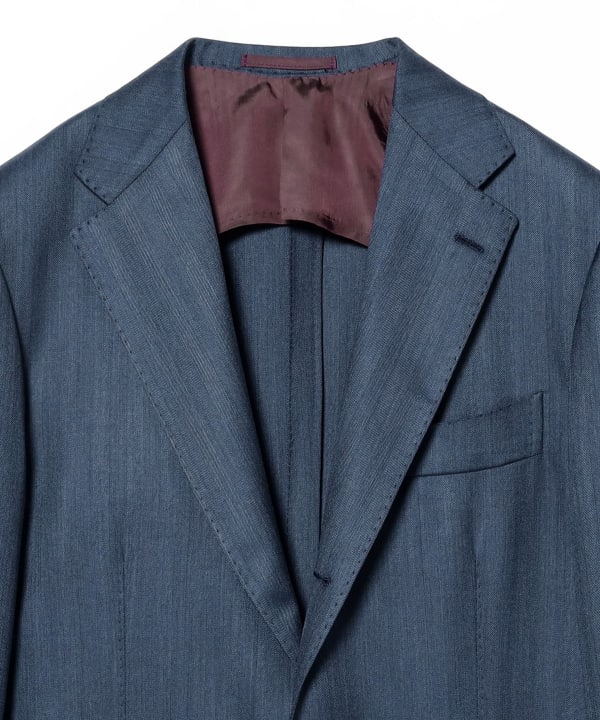 【美品】Brilla per ilgusto☆ヘリンボーンテーラードジャケット Brilla per il gusto（ブリッラ ペル イル グスト）PIACENZA カシミヤ