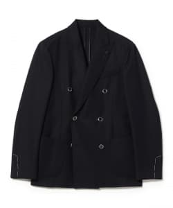 LARDINI / ROMA ウール ヘリンボーン ダブルブレスト ジャケット