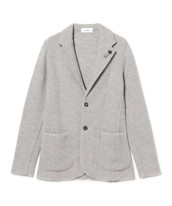 LARDINI / ミックスファブリック  ニットジャケット
