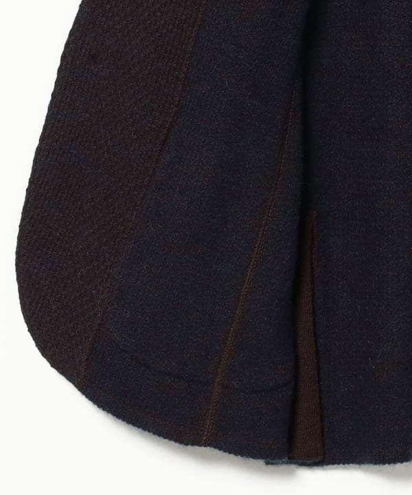 LARDINI / ミックスファブリック  ニットジャケット