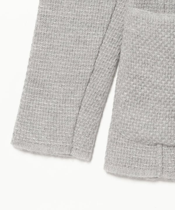 LARDINI / ミックスファブリック  ニットジャケット