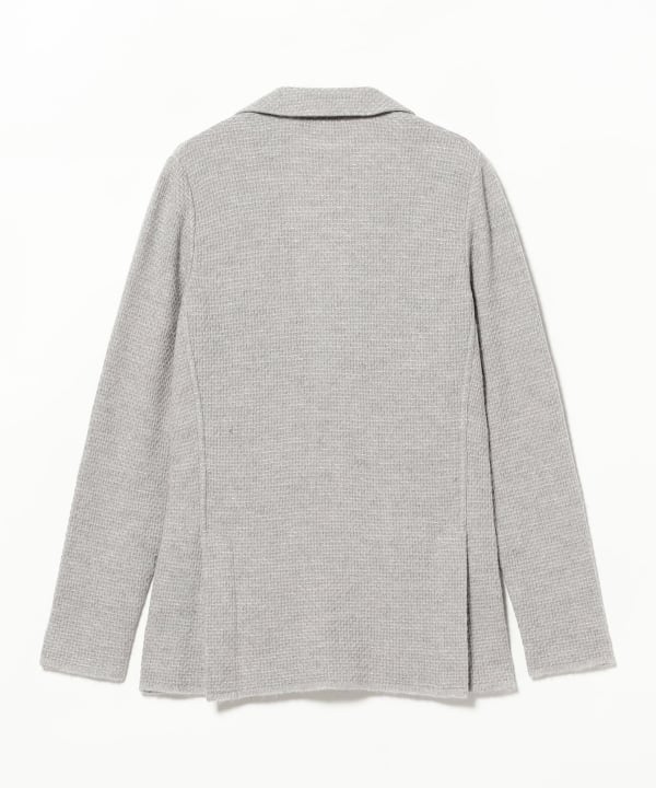 LARDINI / ミックスファブリック  ニットジャケット