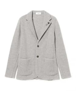 LARDINI / ミックスファブリック  ニットジャケット