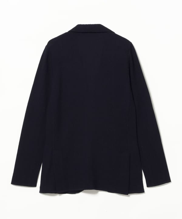 LARDINI / ウール ヘリンボーン ニットジャケット