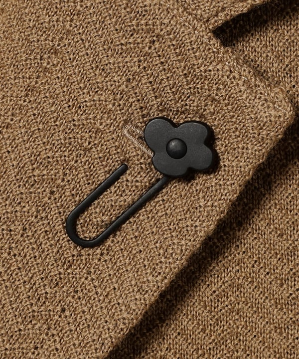 LARDINI / ウール ヘリンボーン ニットジャケット
