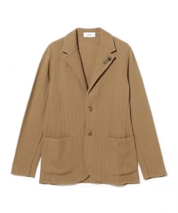LARDINI / ウール ヘリンボーン ニットジャケット