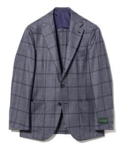 LORO PIANA FABRIC ウールシルク ウインドウペーン ジャケット