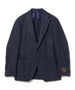 DRAGO ウールカシミヤ グレンチェック柄 ジャケット
