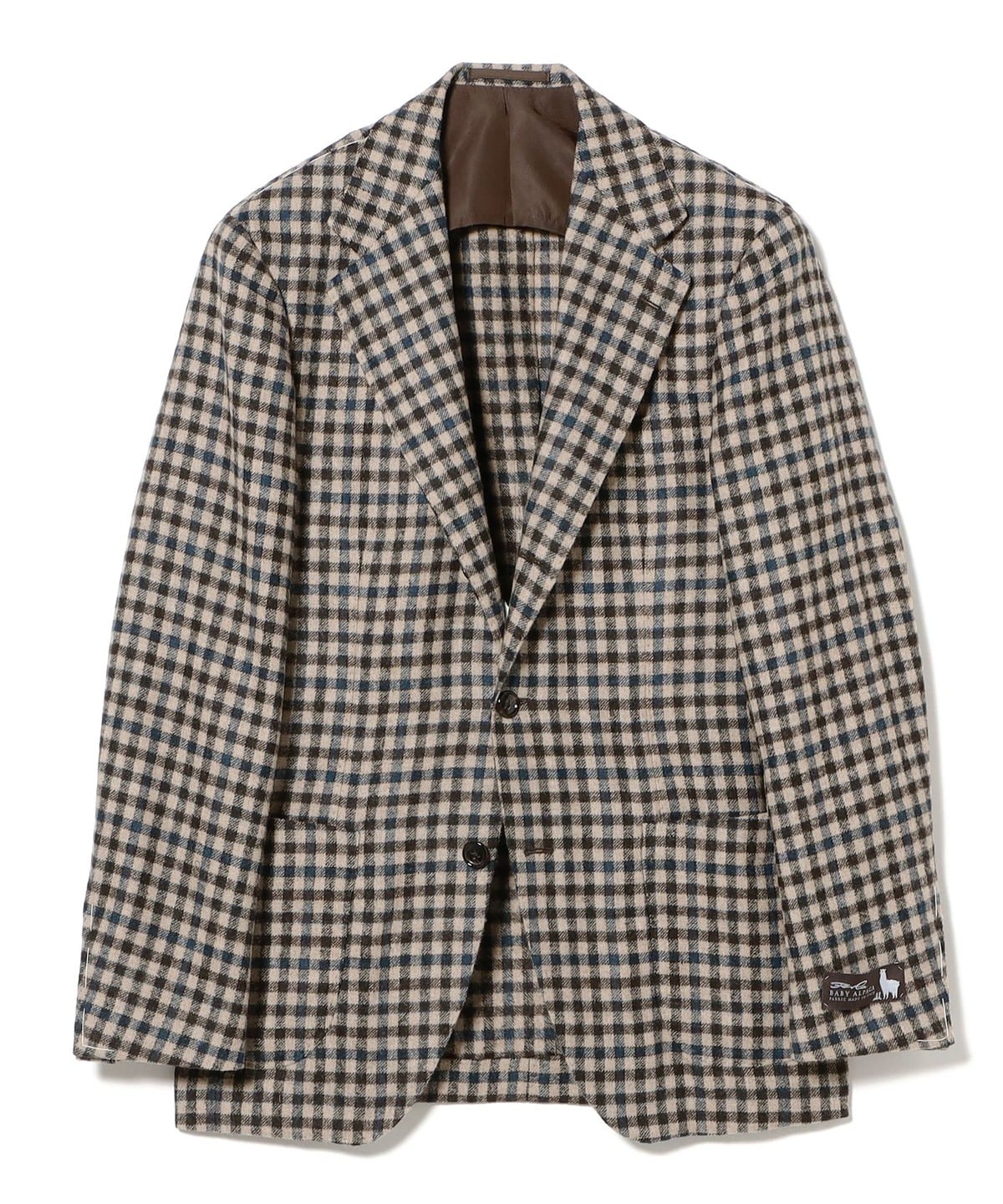 ブリッラ ペル イル グスト Brilla per il gusto 24-16-1391-015 CANONICO GUNCLUB CHECK JACKET チェック ジャケット エンジ系 48【中古】 Brilla per il gusto（ブリッラ ペル イル グスト） FERLA ミックス