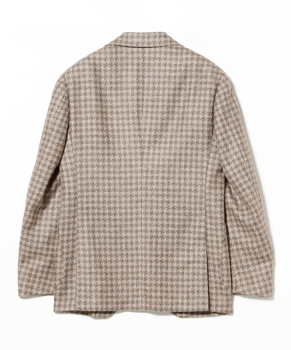DORMEUIL ミックスファブリック ハウンドトゥース ジャケット