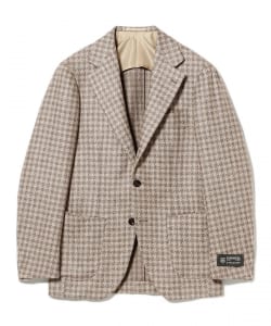 DORMEUIL ミックスファブリック ハウンドトゥース ジャケット