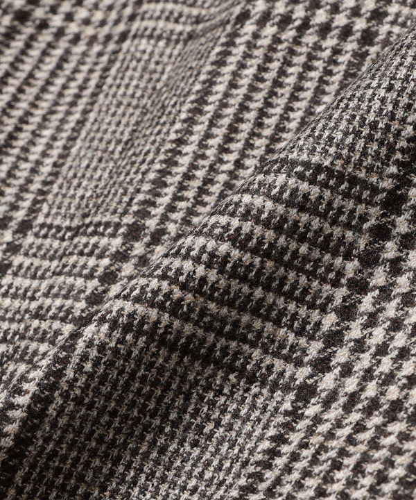 TALLIA DI DELFINO Wool Brown Glen Check Jacket