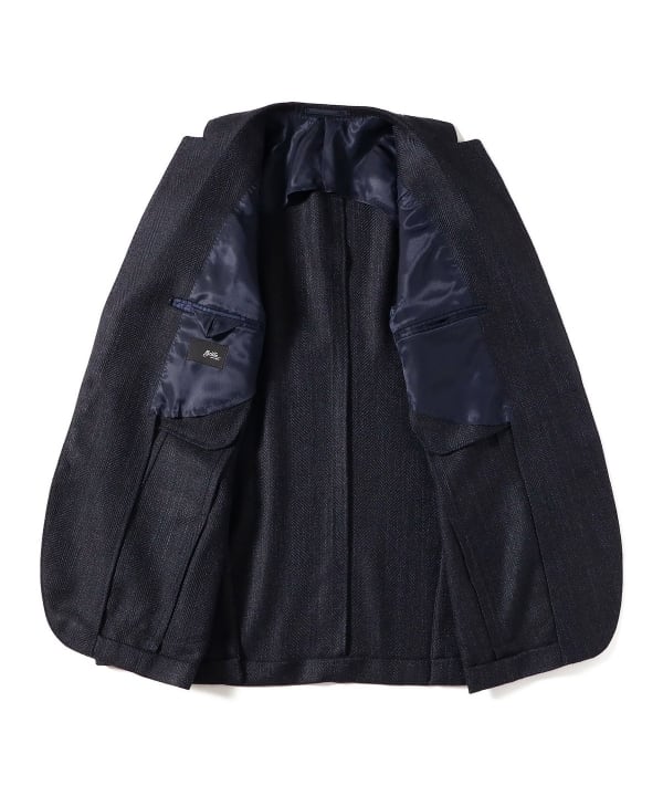 FERLA ミックスファブリック ヘリンボーン ジャケット