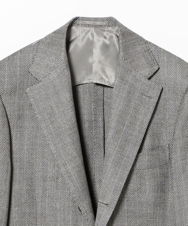 Ermenegildo Zegna 4-Mix Fabric Herringbone Jacket