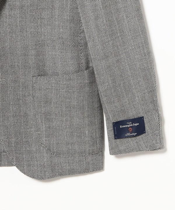 Ermenegildo Zegna 4-Mix Fabric Herringbone Jacket