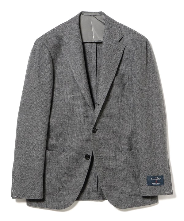 Ermenegildo Zegna ミックスファブリック ホップサック ジャケット