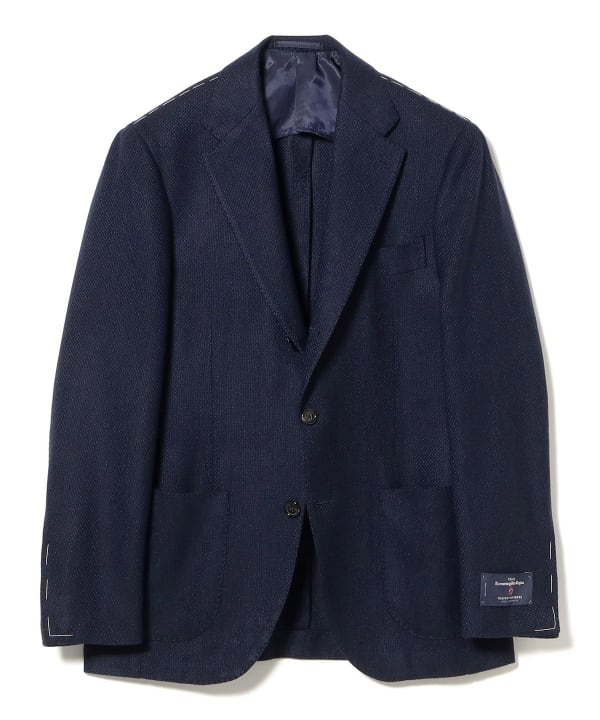 Ermenegildo Zegna ミックスファブリック ホップサック ジャケット