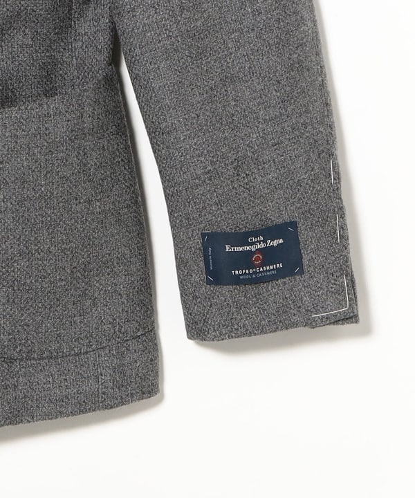 Ermenegildo Zegna ミックスファブリック ホップサック ジャケット