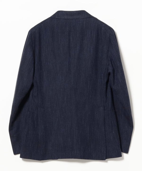 【別注】TAGLIATORE / ミックスファブリック ヘリンボーン ジャケット
